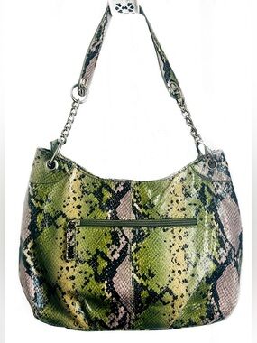 Apt 9 Women’s Green Snake-Print Hobo Bag